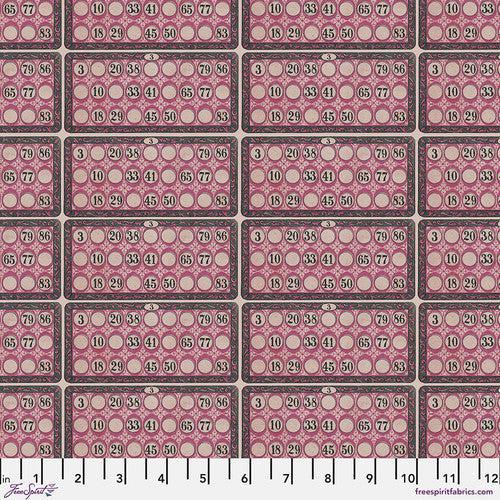 Tim Holtz Pink Palette Pink Numbers Fabric-Free Spirit Fabrics-My Favorite Quilt Store