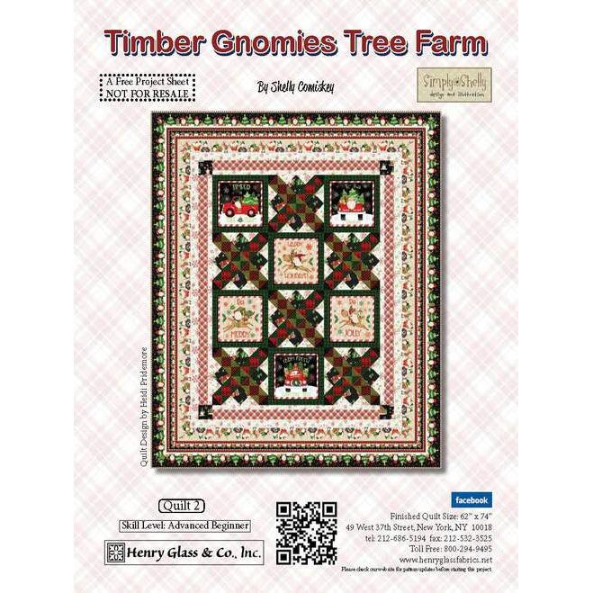Timber Gnomies Tree Farm Patchwork Quilt Pattern - Free Digital Download