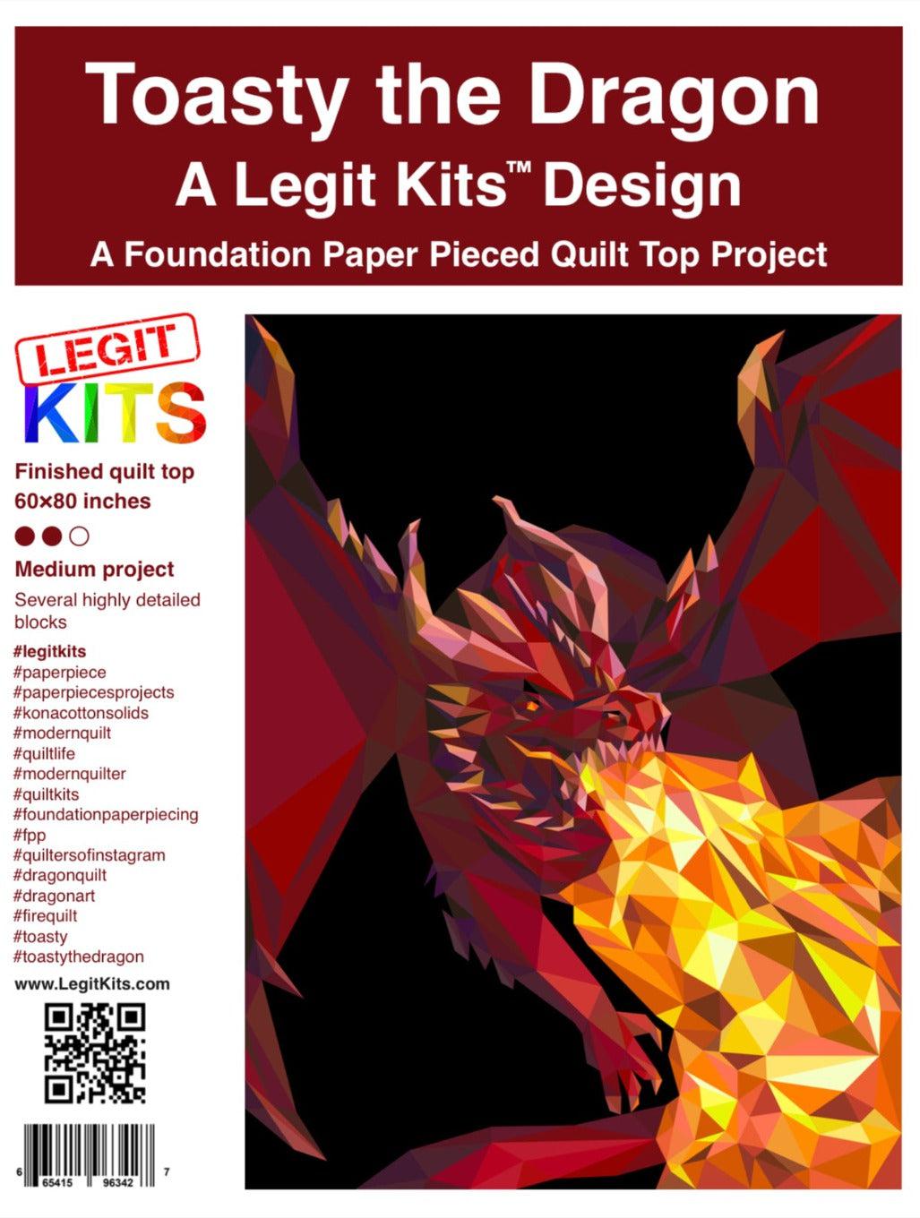 Toasty the Dragon Quilt Kit-Legit Kits-My Favorite Quilt Store
