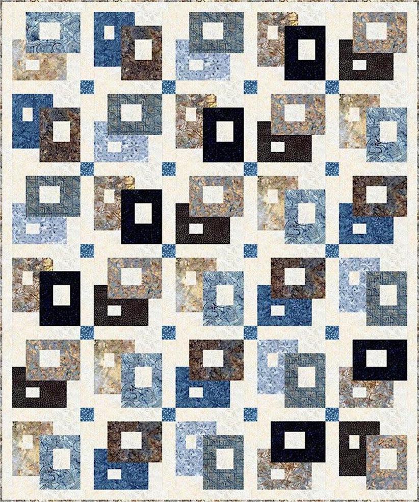 Tonga Lakeside Slide Carousel Quilt Kit-Timeless Treasures-My Favorite Quilt Store