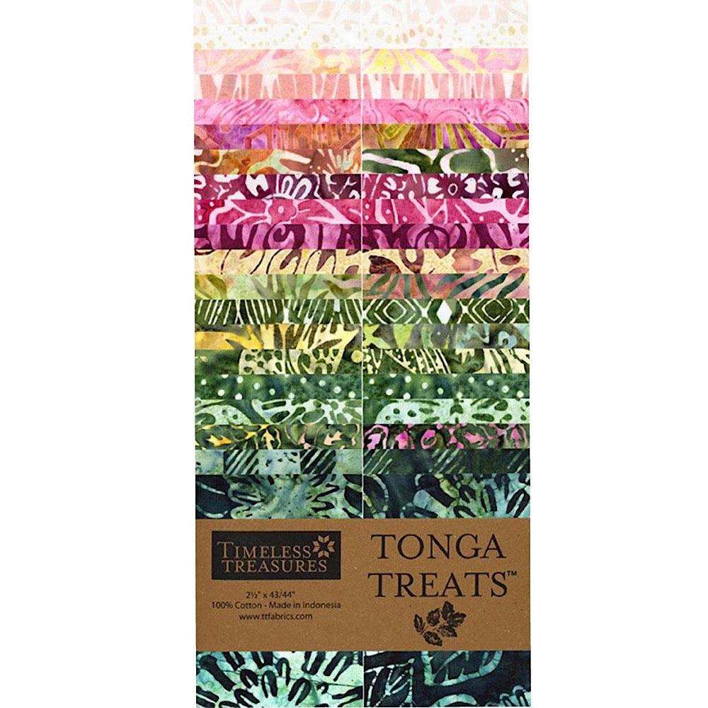 Tonga Rose Petal 2½" Strip Pack-Timeless Treasures-My Favorite Quilt Store