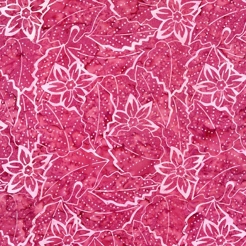 Timeless Treasures Fabrics Tonga Batiks Rose Petal Florals and Pearls Petal