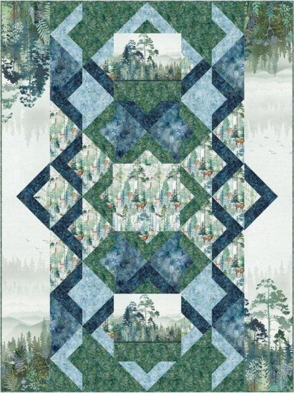 Tree Line Windswept Quilt Kit-Hoffman Fabrics-My Favorite Quilt Store