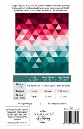 Triangle Fade Quilt Pattern-Lo & Behold Stitchery-My Favorite Quilt Store