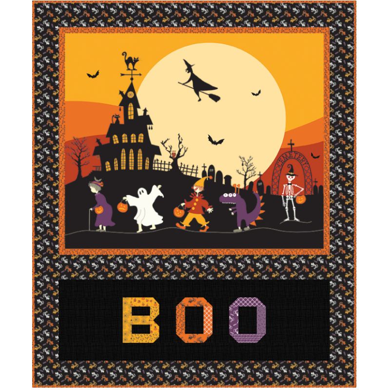 Trick or Treat Panel Quilt - Free Pattern Download