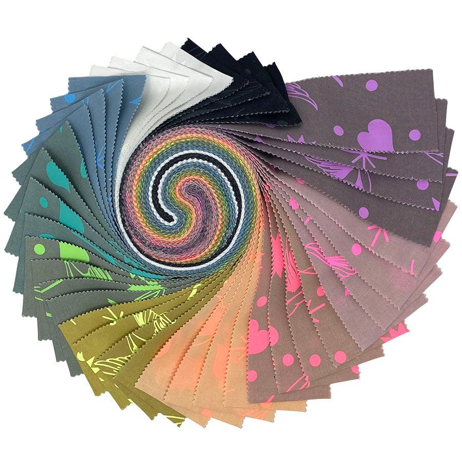 True Colors Fairy Flakes 2 1/2" Design Roll-Free Spirit Fabrics-My Favorite Quilt Store