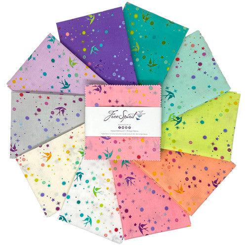 Tula's True Color Fairy Dust 5" Charm Pack-Free Spirit Fabrics-My Favorite Quilt Store
