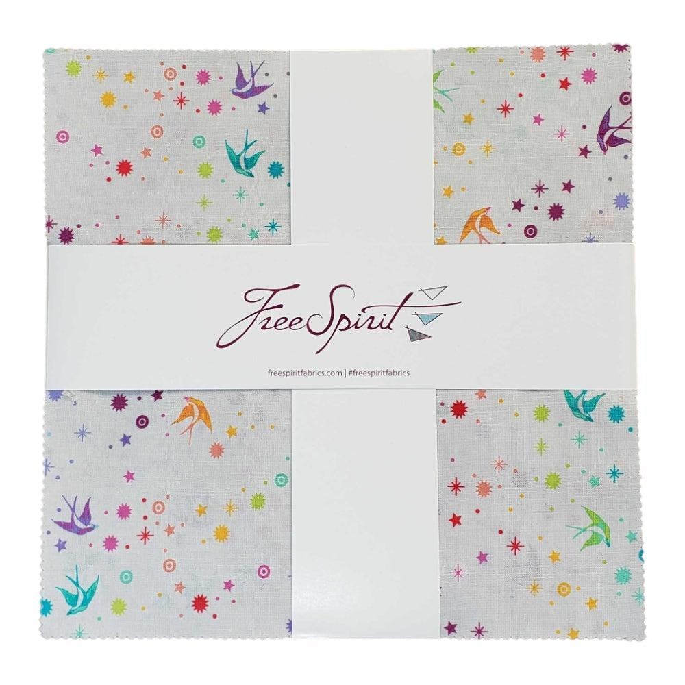 Tula's True Colors Fairy Dust 10" Layer Cake 42 pc.-Free Spirit Fabrics-My Favorite Quilt Store