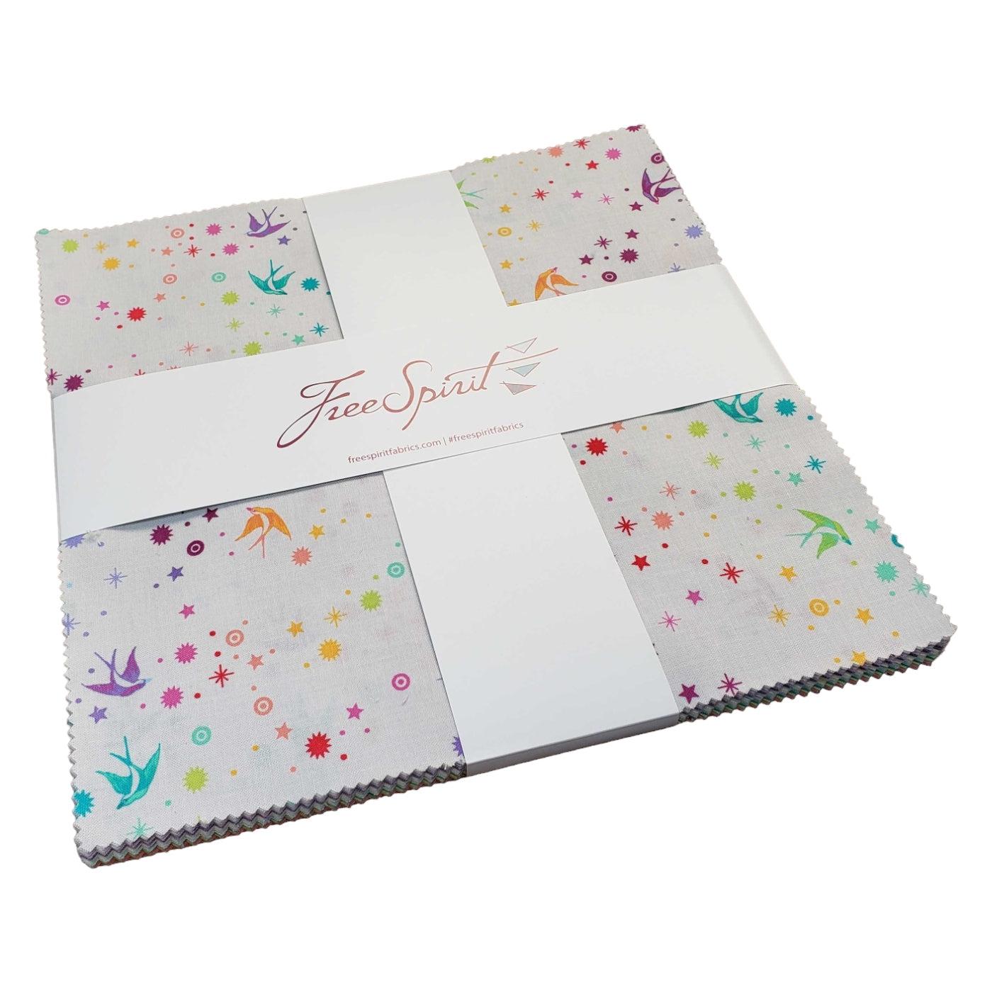 Tula's True Colors Fairy Dust 10" Layer Cake 42 pc.-Free Spirit Fabrics-My Favorite Quilt Store