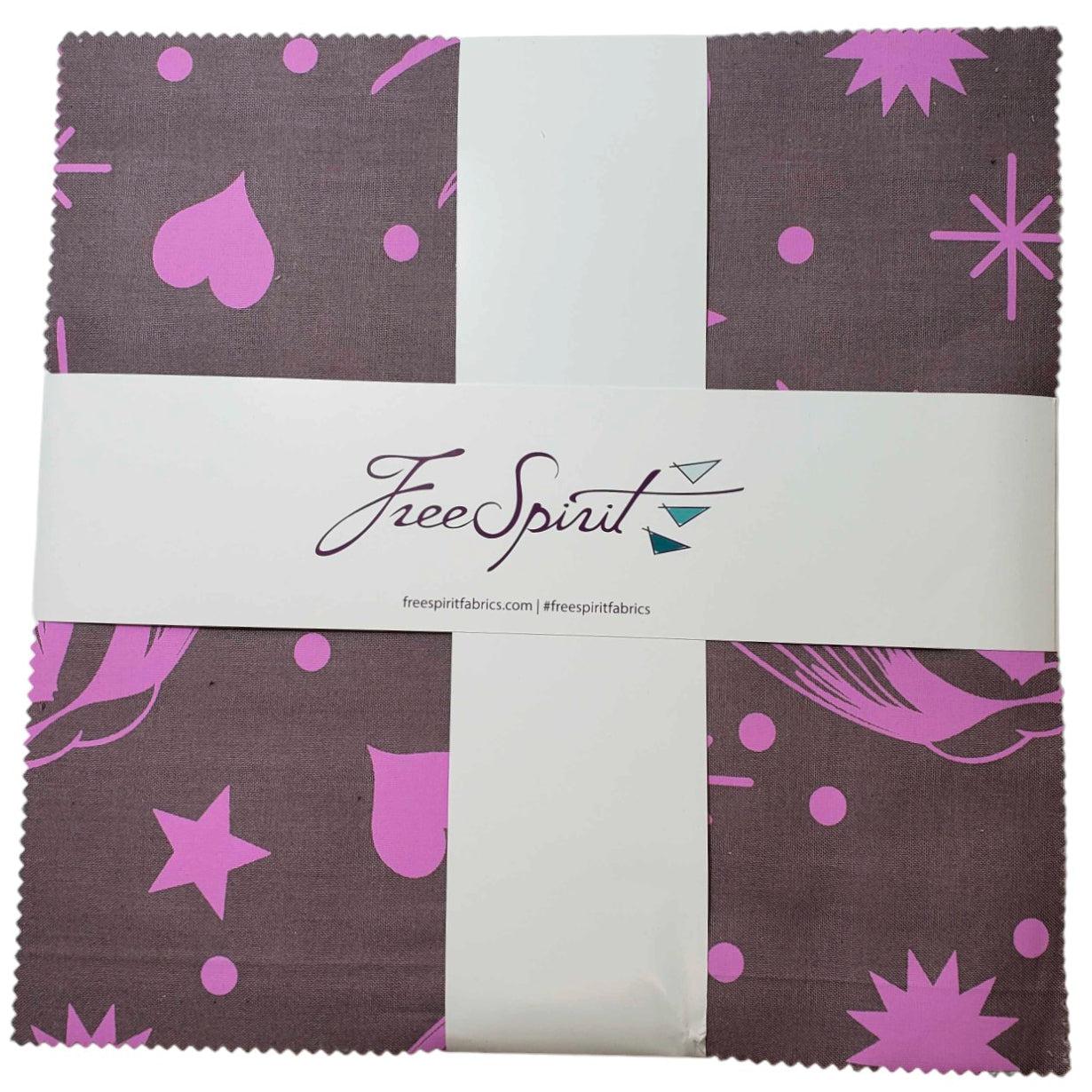 Tula's True Colors Fairy Flakes 10" Layer Cake 42 pc.-Free Spirit Fabrics-My Favorite Quilt Store