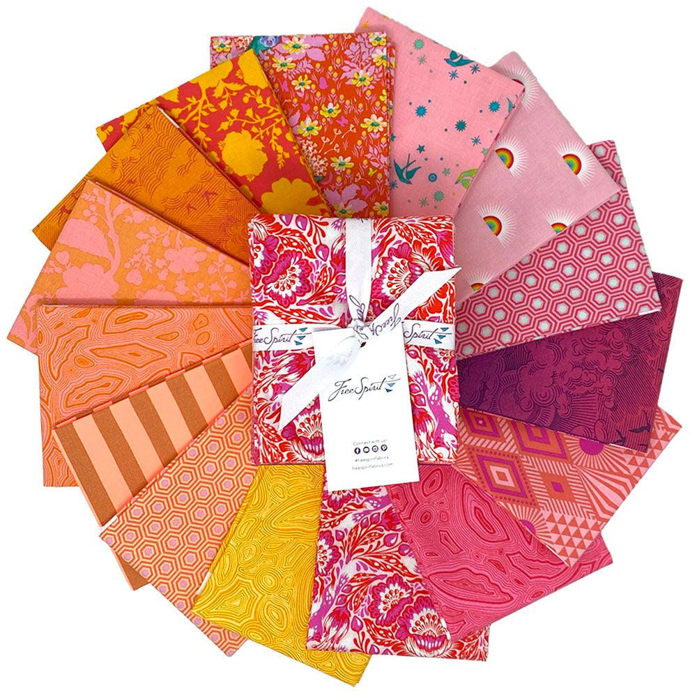 Tula's True Colors Fruity Fat Quarter Bundle-Free Spirit Fabrics-My Favorite Quilt Store