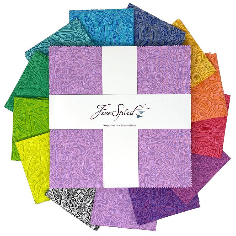 Tula's True Colors Mineral 10" Layer Cake 42 pc.-Free Spirit Fabrics-My Favorite Quilt Store