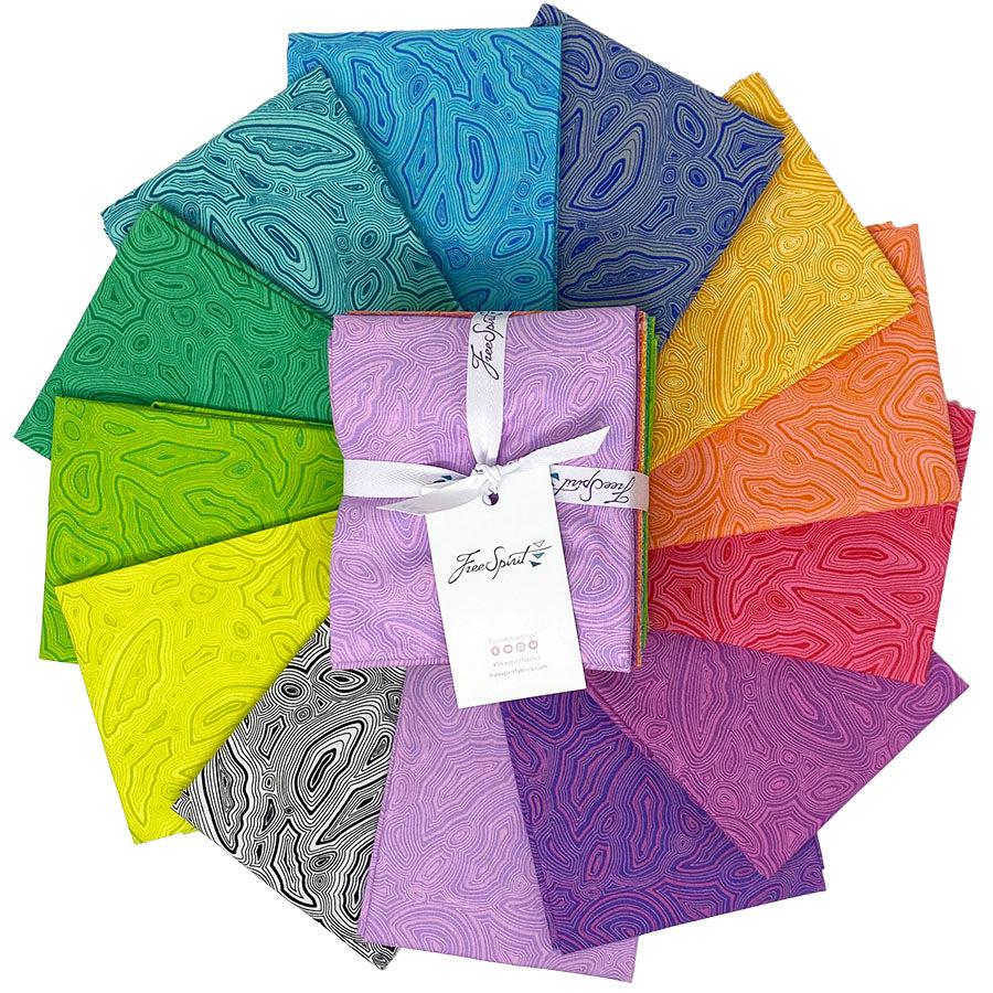 Tula's True Colors Mineral Fat Quarter Bundle-Free Spirit Fabrics-My Favorite Quilt Store