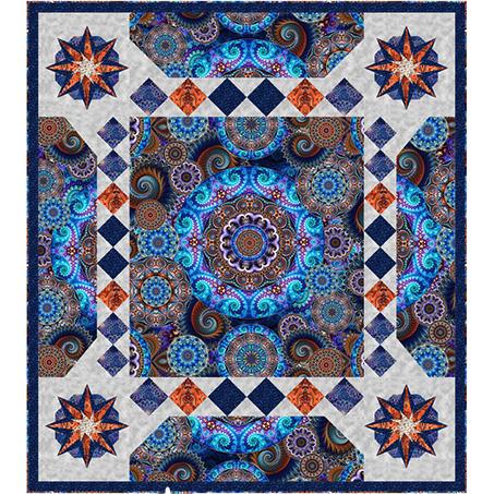 Twilight Quilt Panel 67" x 75" - Digitally Printed Panel