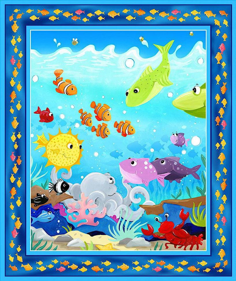 Under the Sea Main 36" Quilt Panel-Susybee-My Favorite Quilt Store