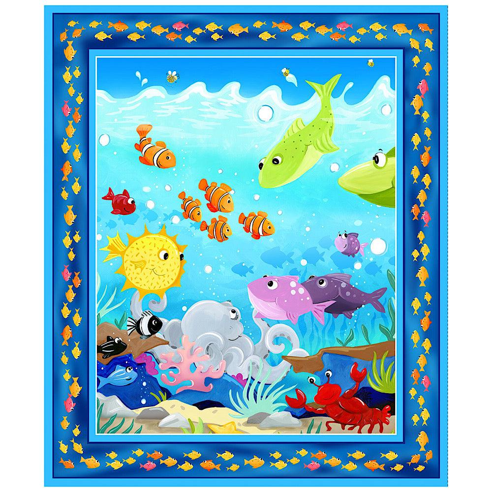 Under the Sea Main 36" Quilt Panel