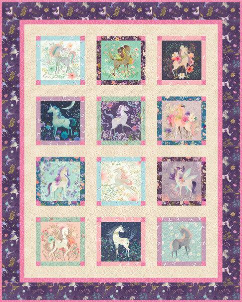 Unicorn Meadow Quilt Kit-Robert Kaufman-My Favorite Quilt Store