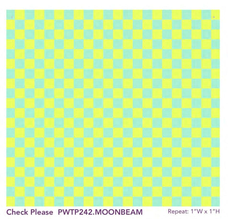 Untamed Check Please Moonbeam Fabric-Free Spirit Fabrics-My Favorite Quilt Store