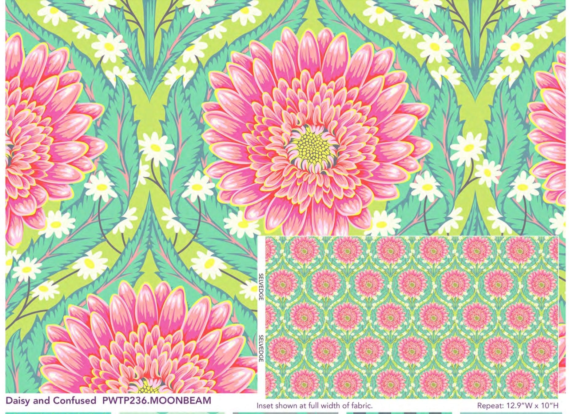 Untamed Daisy and Confused Moonbeam Fabric-Free Spirit Fabrics-My Favorite Quilt Store