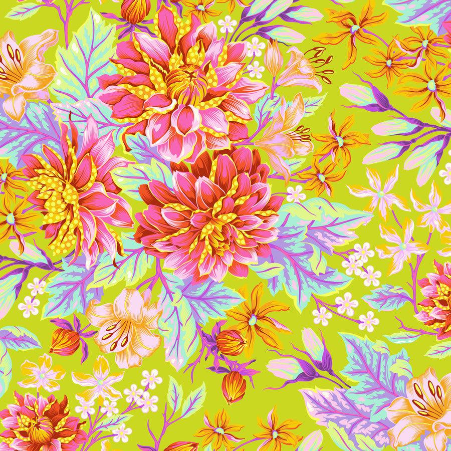 Untamed Hello Dahlia Moonbeam Fabric