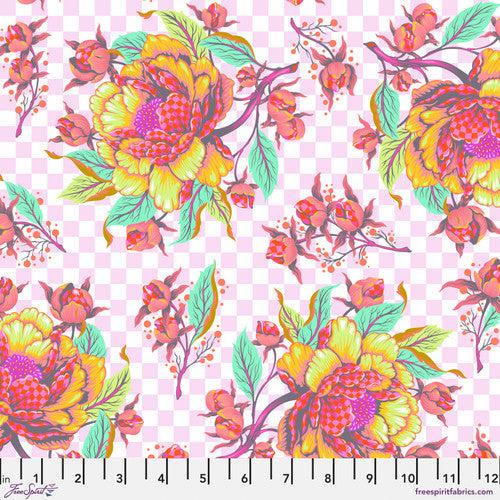 Untamed Peony For Your Thoughts Lunar Fabric-Free Spirit Fabrics-My Favorite Quilt Store