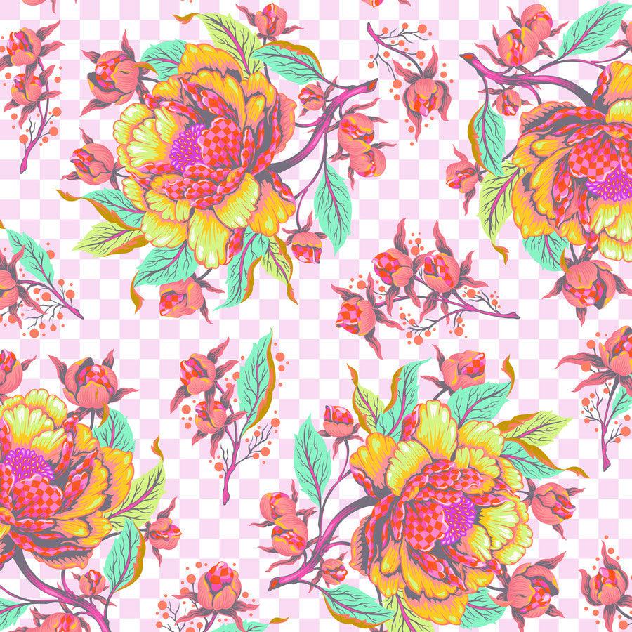 Untamed Peony For Your Thoughts Lunar Fabric-Free Spirit Fabrics-My Favorite Quilt Store