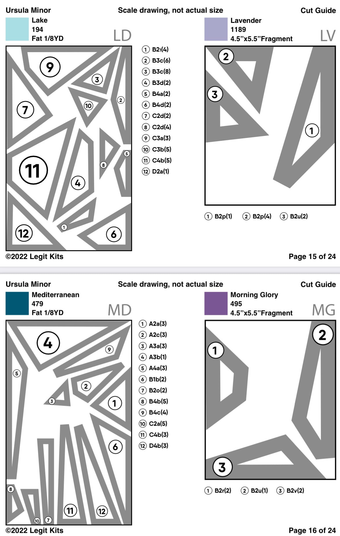 Ursula Minor Pattern-Legit Kits-My Favorite Quilt Store