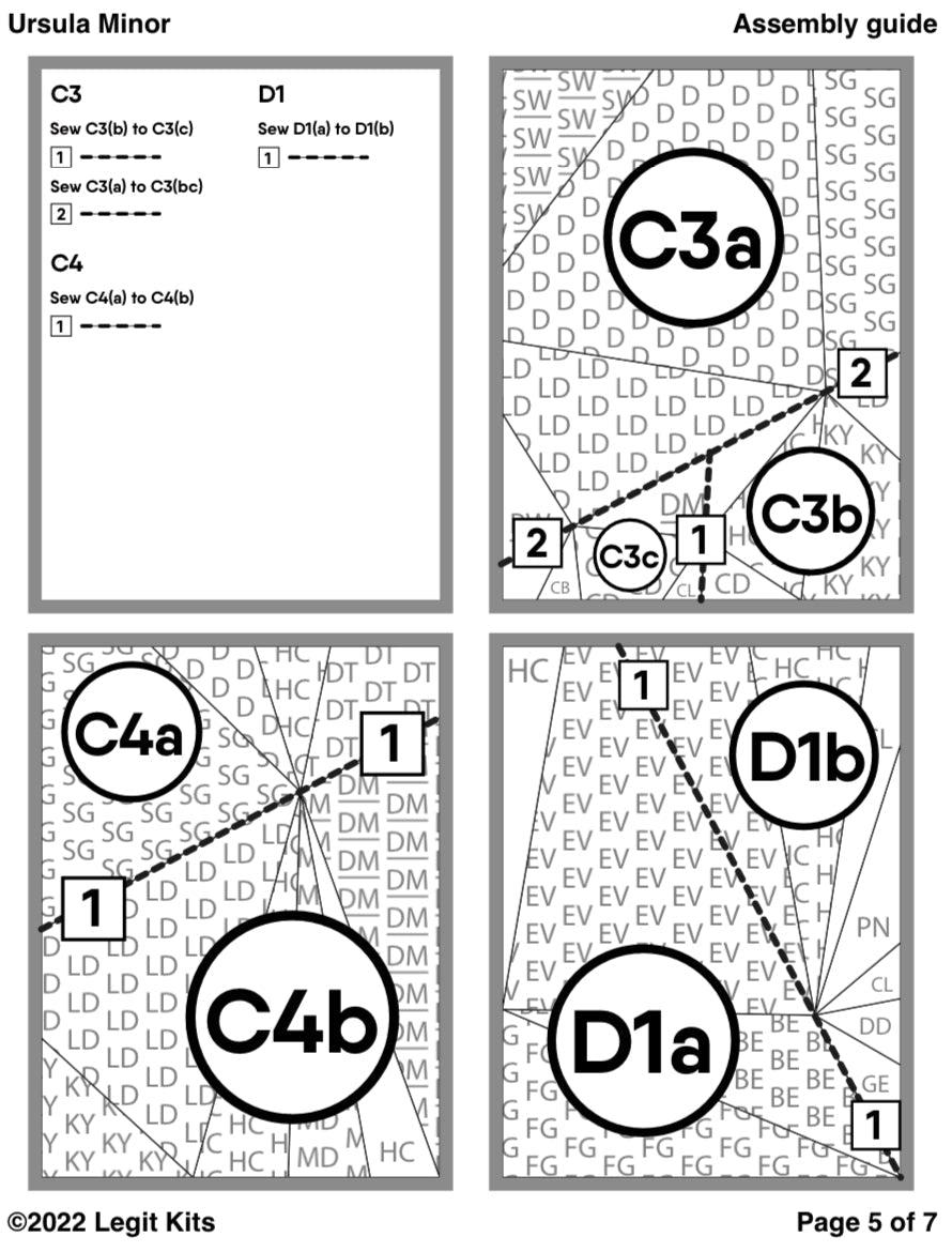 Ursula Minor Pattern-Legit Kits-My Favorite Quilt Store