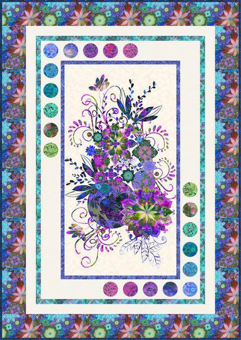 Venice Lights Cool Colorway Panel Quilt Pattern - Free Pattern Download-Robert Kaufman-My Favorite Quilt Store