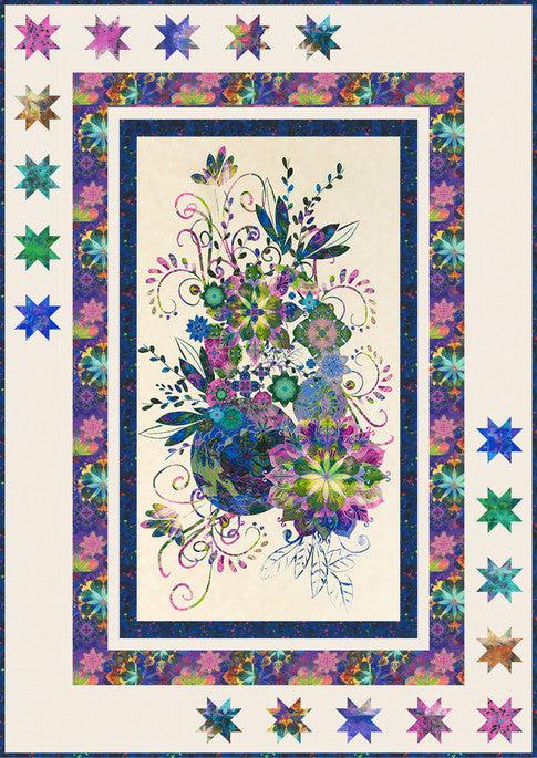 Venice Nights Cool Colorway Panel Quilt Pattern - Free Pattern Download-Robert Kaufman-My Favorite Quilt Store