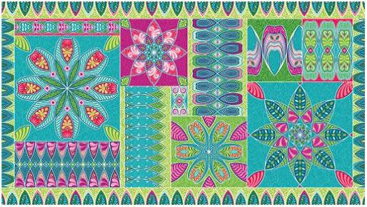 Vibrancy Green Ruler 24" Panel-Benartex Fabrics-My Favorite Quilt Store