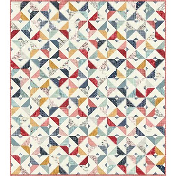 Vintage Chatterbox Quilt Kit-Moda Fabrics-My Favorite Quilt Store