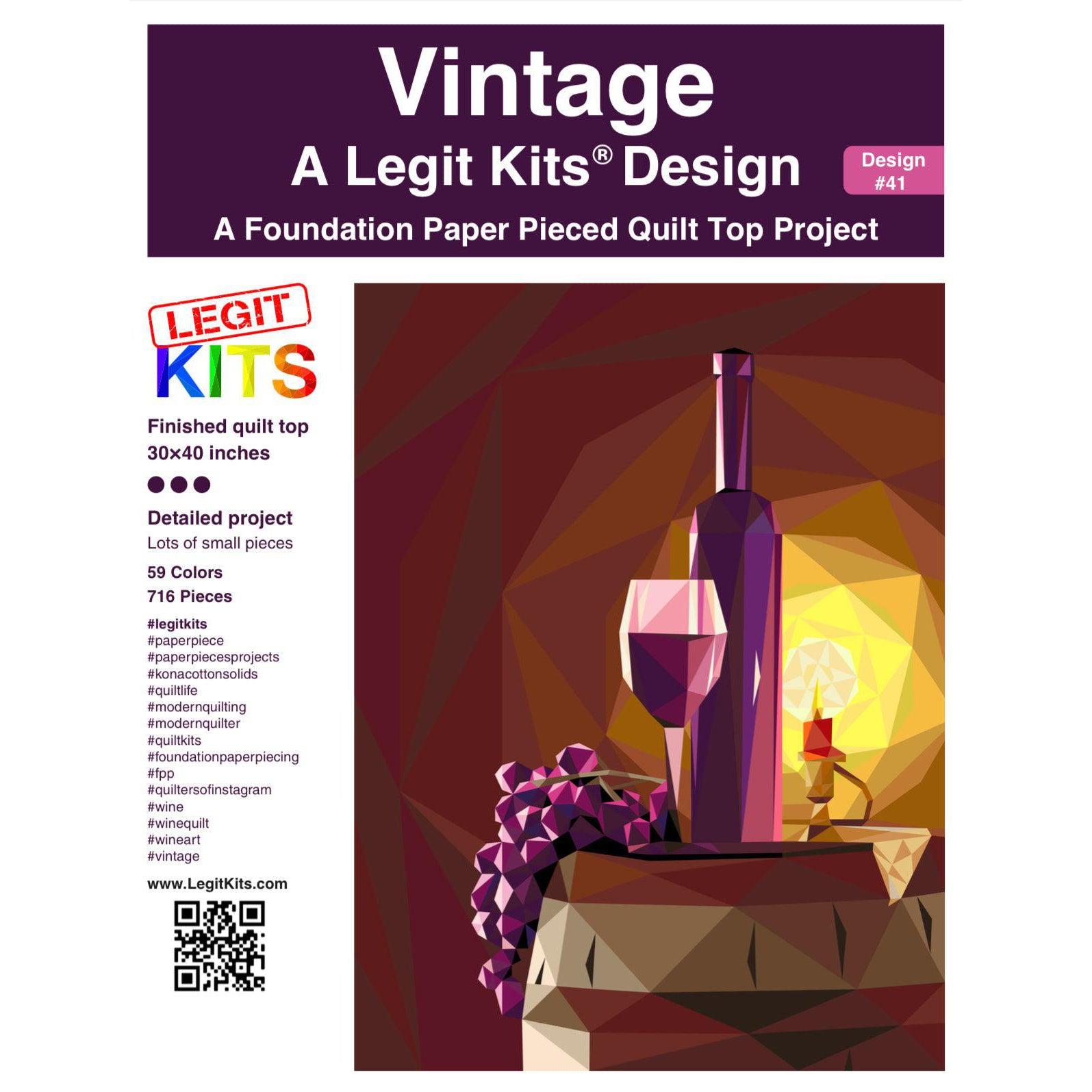 Vintage Pattern-Legit Kits-My Favorite Quilt Store