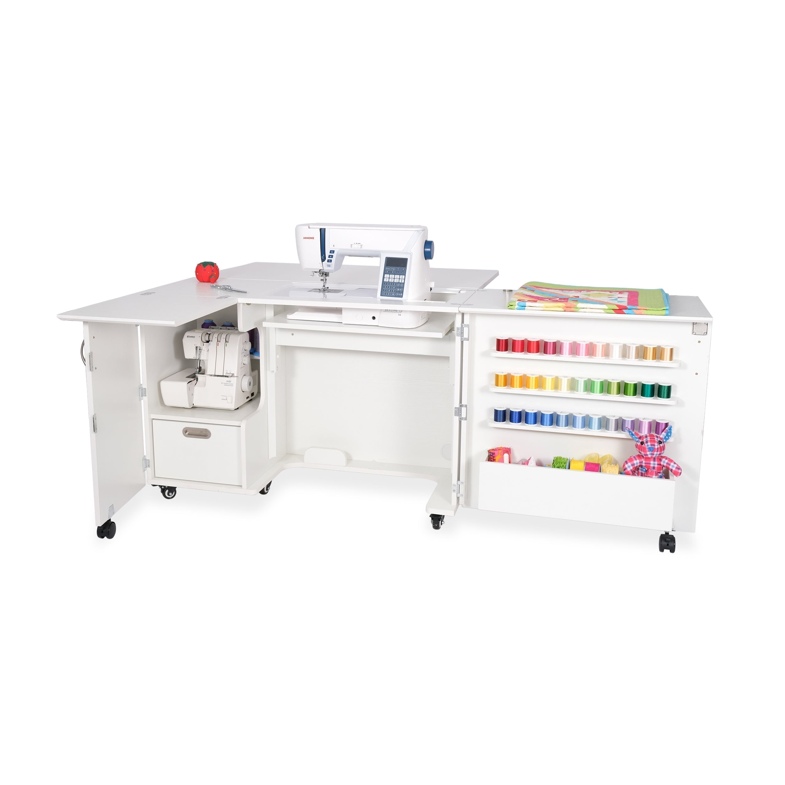 Wallaby Sewing Cabinet Ash White