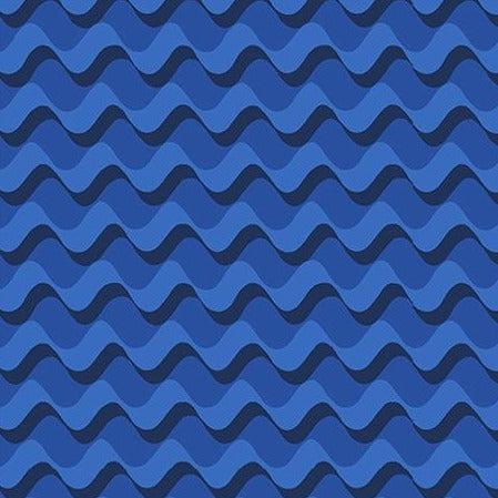 Water Blue Ribbon Ripple Fabric-Moda Fabrics-My Favorite Quilt Store