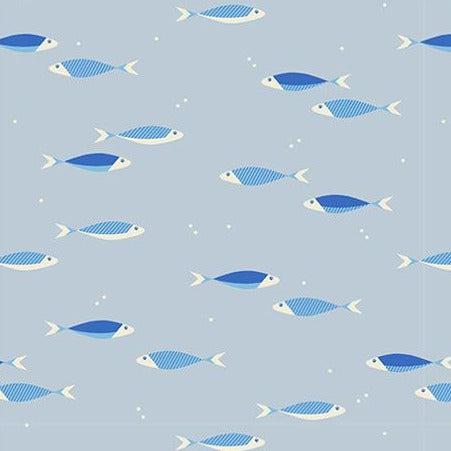 Water Light Blue School Day Fabric-Moda Fabrics-My Favorite Quilt Store