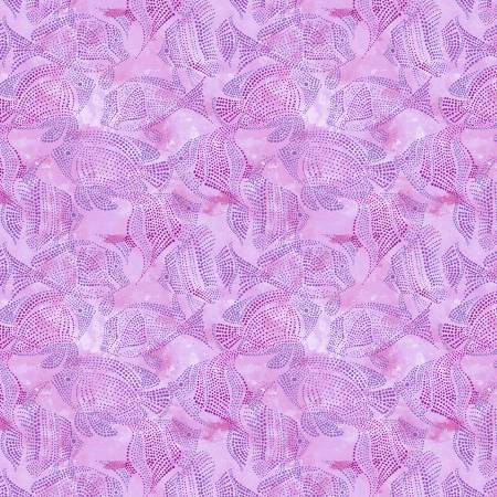 Water Lilies Lilac Fish Ponds Fabric-Michael Miller Fabrics-My Favorite Quilt Store