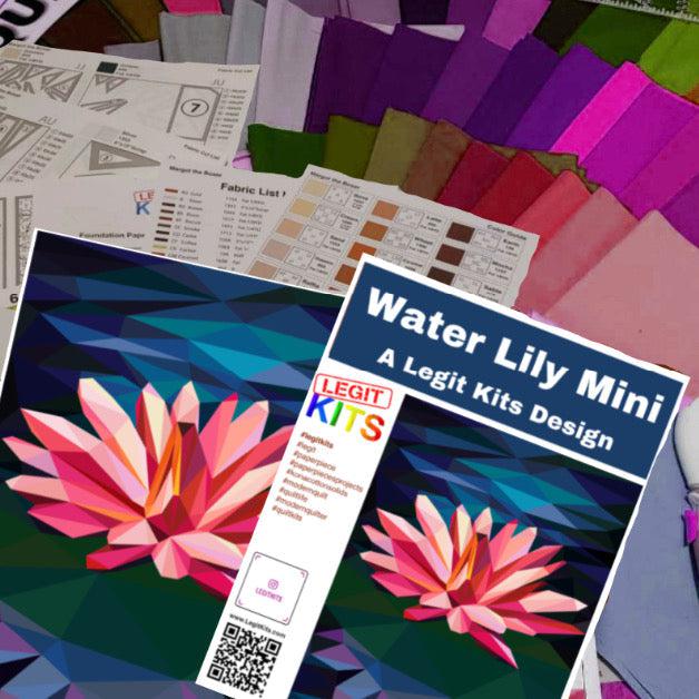 Water Lily Mini Quilt Kit-Legit Kits-My Favorite Quilt Store