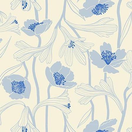 Water White Modern Florals Fabric-Moda Fabrics-My Favorite Quilt Store