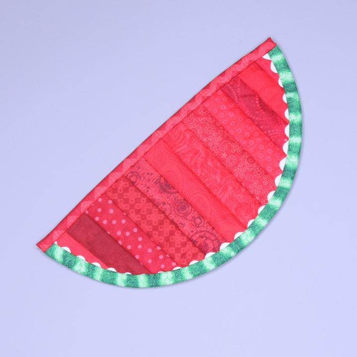 Watermelon Medley Mug Rug - Fully Finished Quilt-My Favorite Quilt Store-My Favorite Quilt Store