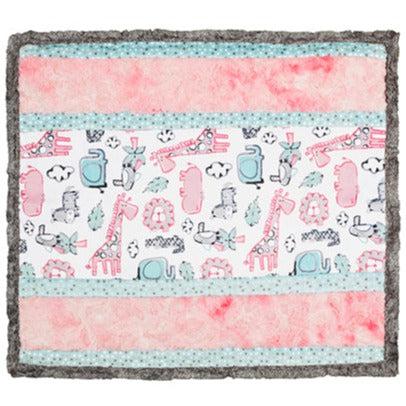 Wee One Lionaround Pink Cuddle Quilt Kit