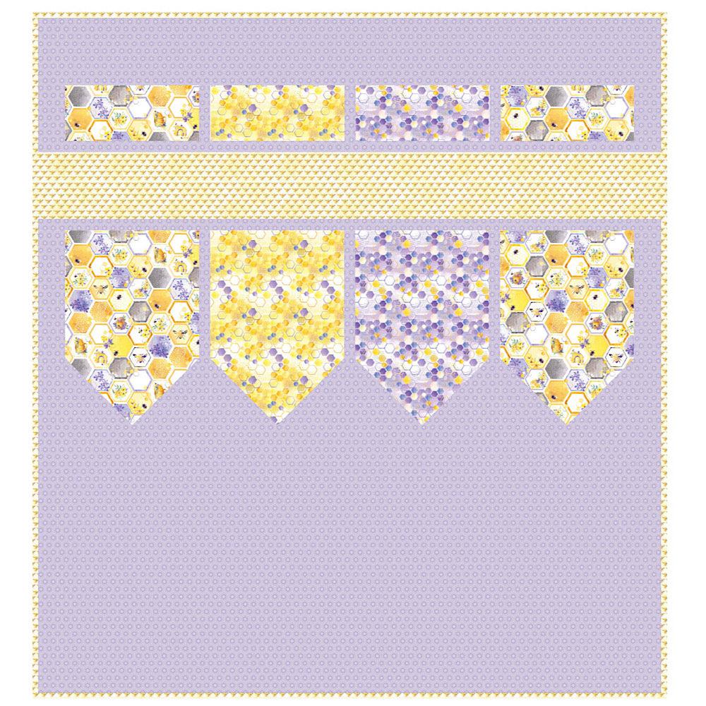 Welcome to The Hive Banner Quilt - Digital Download