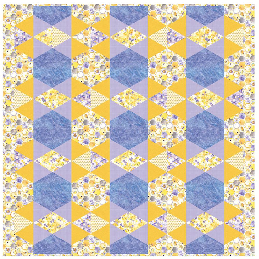 Welcome to The Hive Hexi Quilt - Digital Download