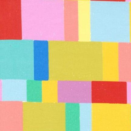 Whatever The Weather Rainbow Color Blocks Fabric-Moda Fabrics-My Favorite Quilt Store