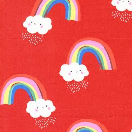 Whatever The Weather Rose Rainbows Fabric
