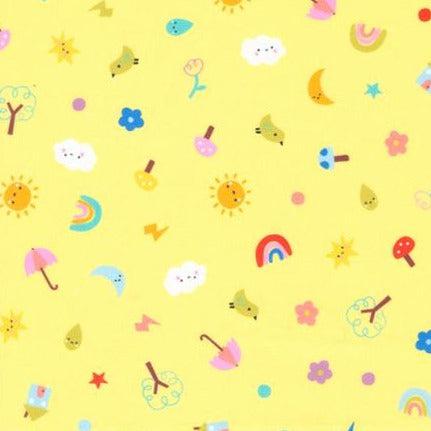 Whatever The Weather Sunshine Polka Dot Motifs Fabric-Moda Fabrics-My Favorite Quilt Store