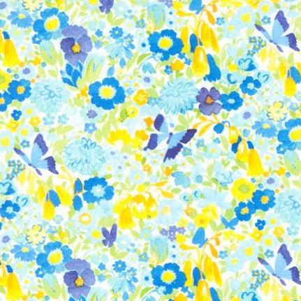 Whimsy Wonderland Breeze Flutterby Garden Florals Fabric-Moda Fabrics-My Favorite Quilt Store