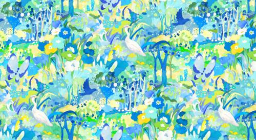Whimsy Wonderland Breeze Scenic Landscape Fabric-Moda Fabrics-My Favorite Quilt Store