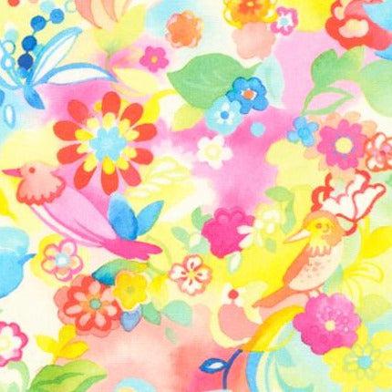 Whimsy Wonderland Rainbow Birdie Paradise Fabric-Moda Fabrics-My Favorite Quilt Store