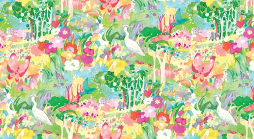 Whimsy Wonderland Rainbow Scenic Landscape Fabric-Moda Fabrics-My Favorite Quilt Store